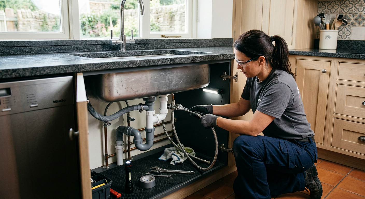 installation plomberie cuisine studio Paris 18